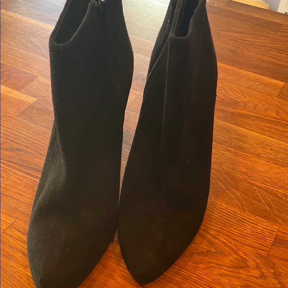 JCrew Sued ankle boot. Worn once.